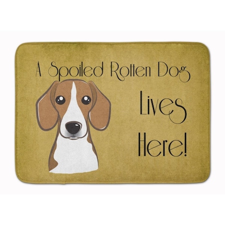 Carolines Treasures Beagle Spoiled Dog Lives Here Machine Washable Memory Foam Mat BB1487RUG